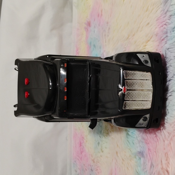 Peterbilt New Ray Truck Trailer W Chrome Rims & Logo Legendary Black - Picture 3 of 15